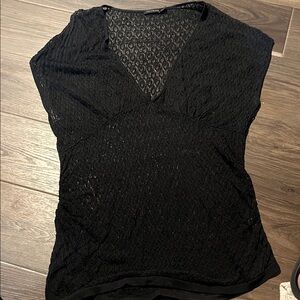 The Limited Black Lace Top